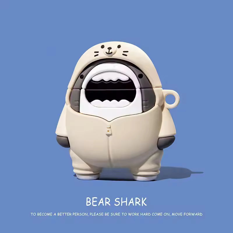 Bear Shark Earbuds Case