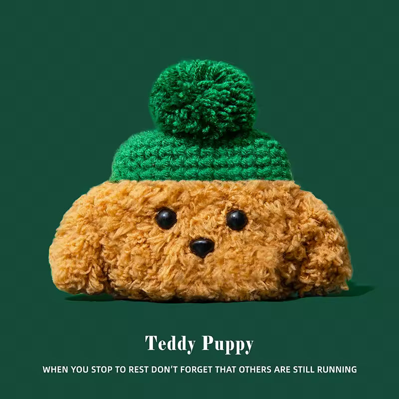 Teddy Puppy Plush Earbuds Case